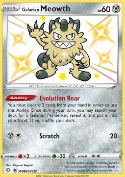 Galarian Meowth  (SHF SV86)