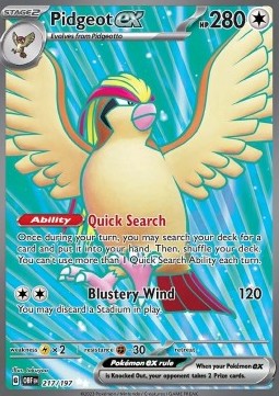 Pidgeot ex  (OBF 217)