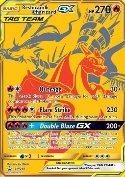 Reshiram & Charizard GX  (SM 247)