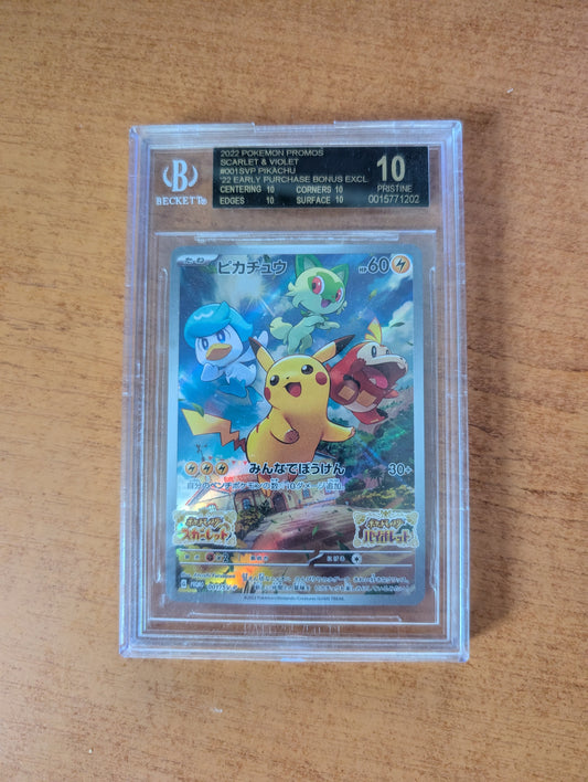 Pikachu (SV-P 001) - BECKETT 10 BLACK LABEL